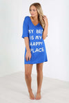 Harriet Slogan Print Oversized Night Dress - bejealous-com