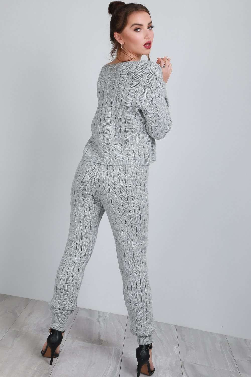Hayley Chunky Knitted Lounge Wear Coord - bejealous-com