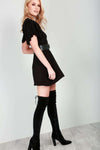 Hayley Frilly Basic Oversized Tshirt Dress - bejealous-com