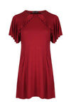 Hayley Frilly Basic Oversized Tshirt Dress - bejealous-com