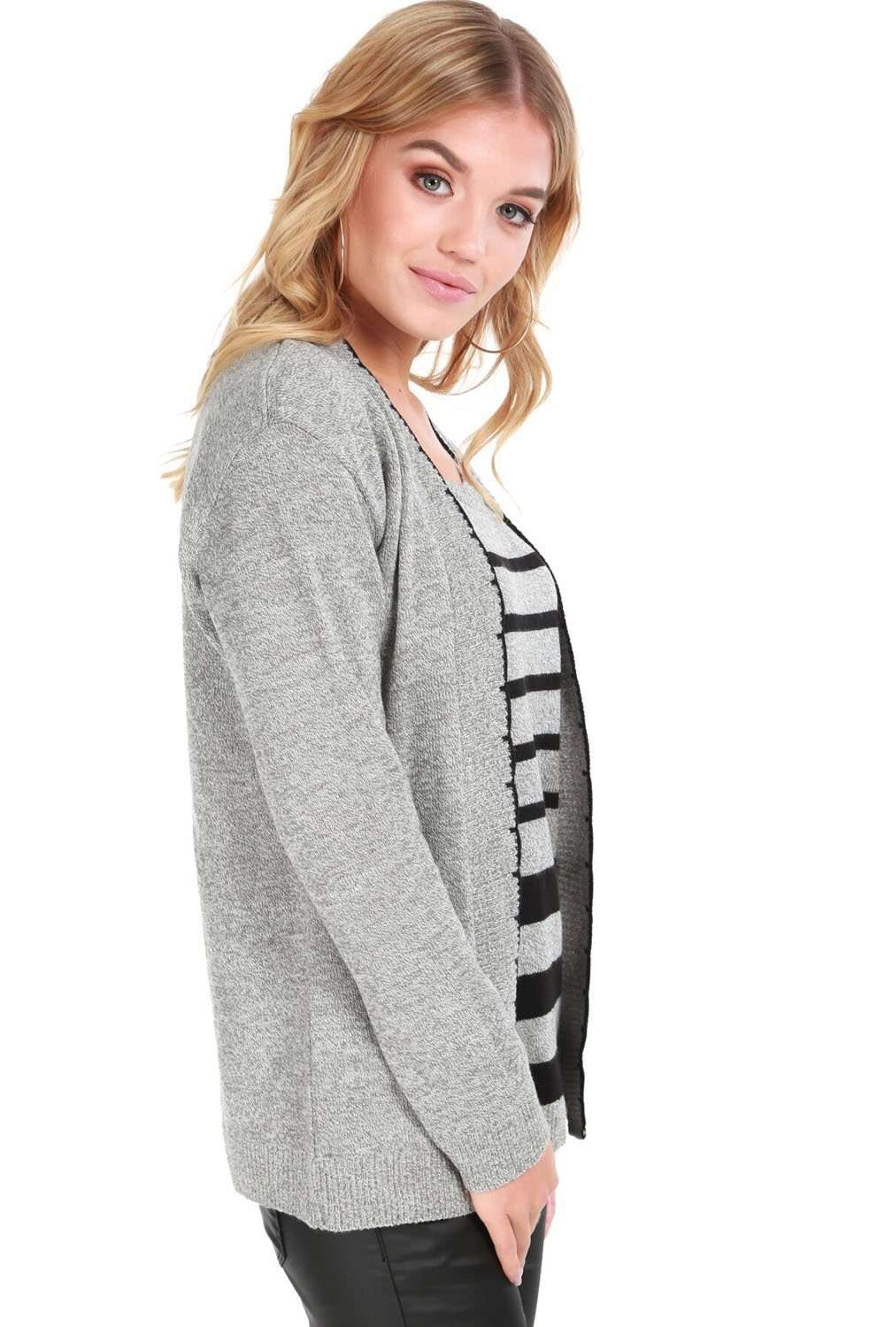 Heidi Long Sleeve Striped Knitted Twin Jumper - bejealous-com