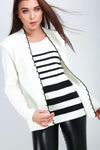 Heidi Long Sleeve Striped Knitted Twin Jumper - bejealous-com