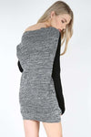 Hettie Monochrome Knitted Jumper Dress - bejealous-com