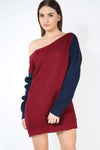 Hettie Monochrome Knitted Jumper Dress - bejealous-com