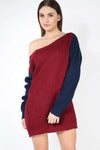 Hettie Off Shoulder Knitted Jumper Dress - bejealous-com