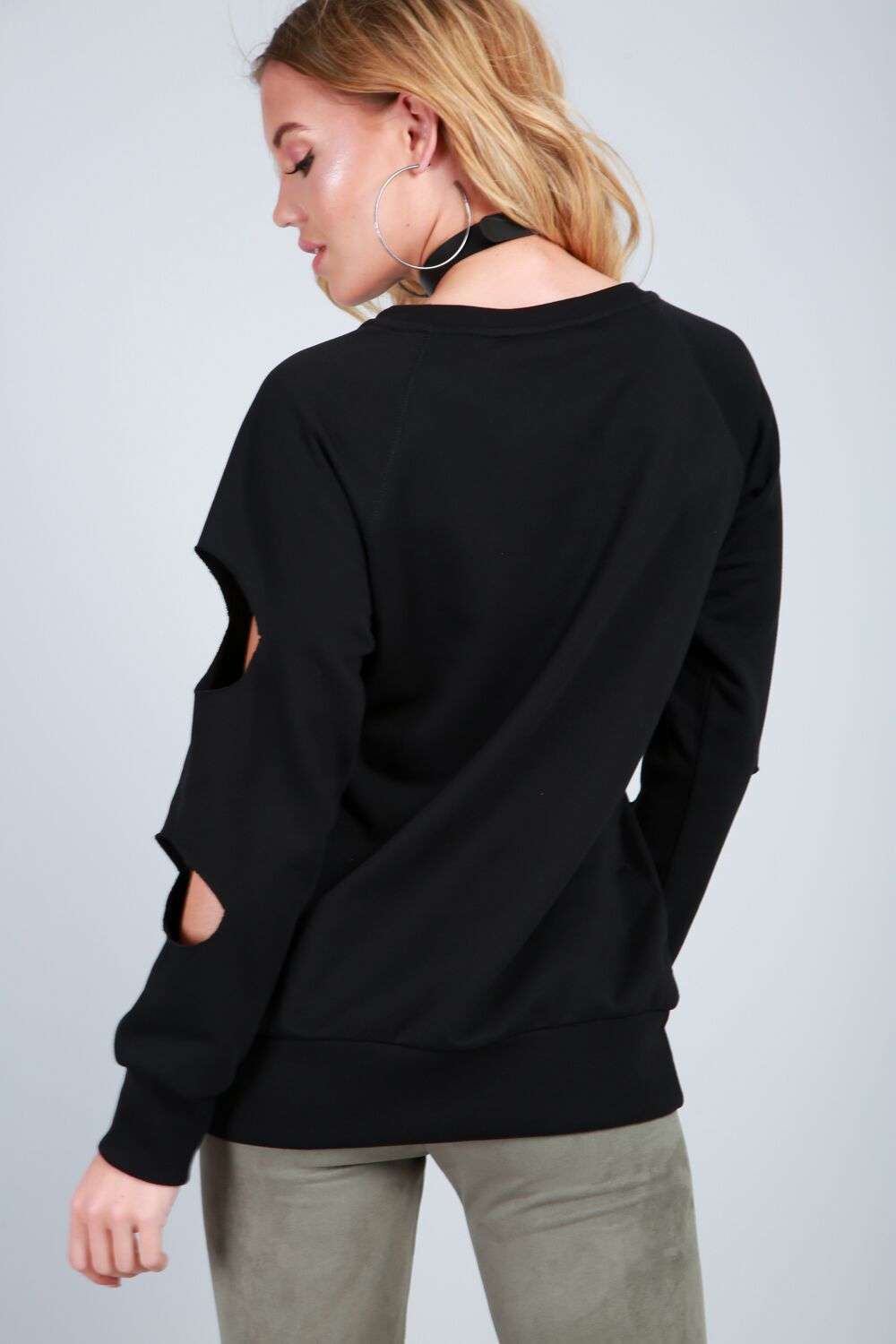 Holly Anti Social Graphic Print Sweatshirt - bejealous-com