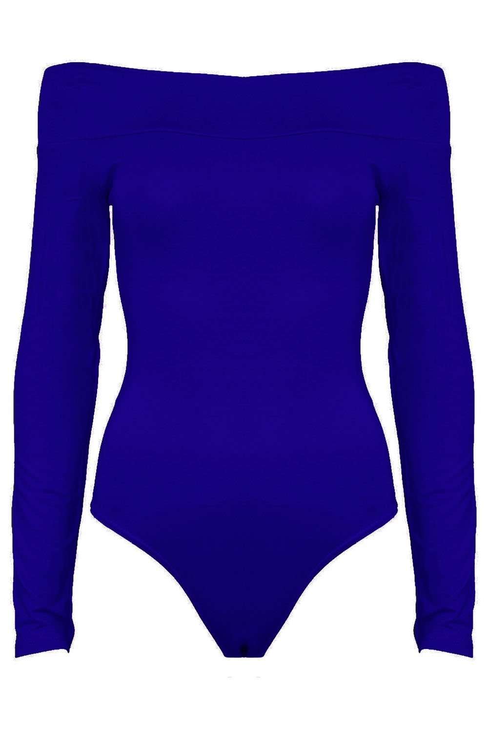 Ivy Off Shoulder Long Sleeve Jersey Bodysuit - bejealous-com