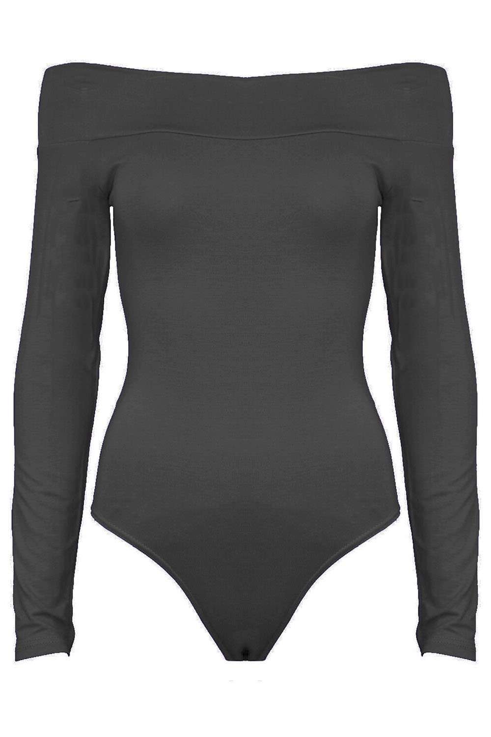 Ivy Off Shoulder Long Sleeve Jersey Bodysuit - bejealous-com