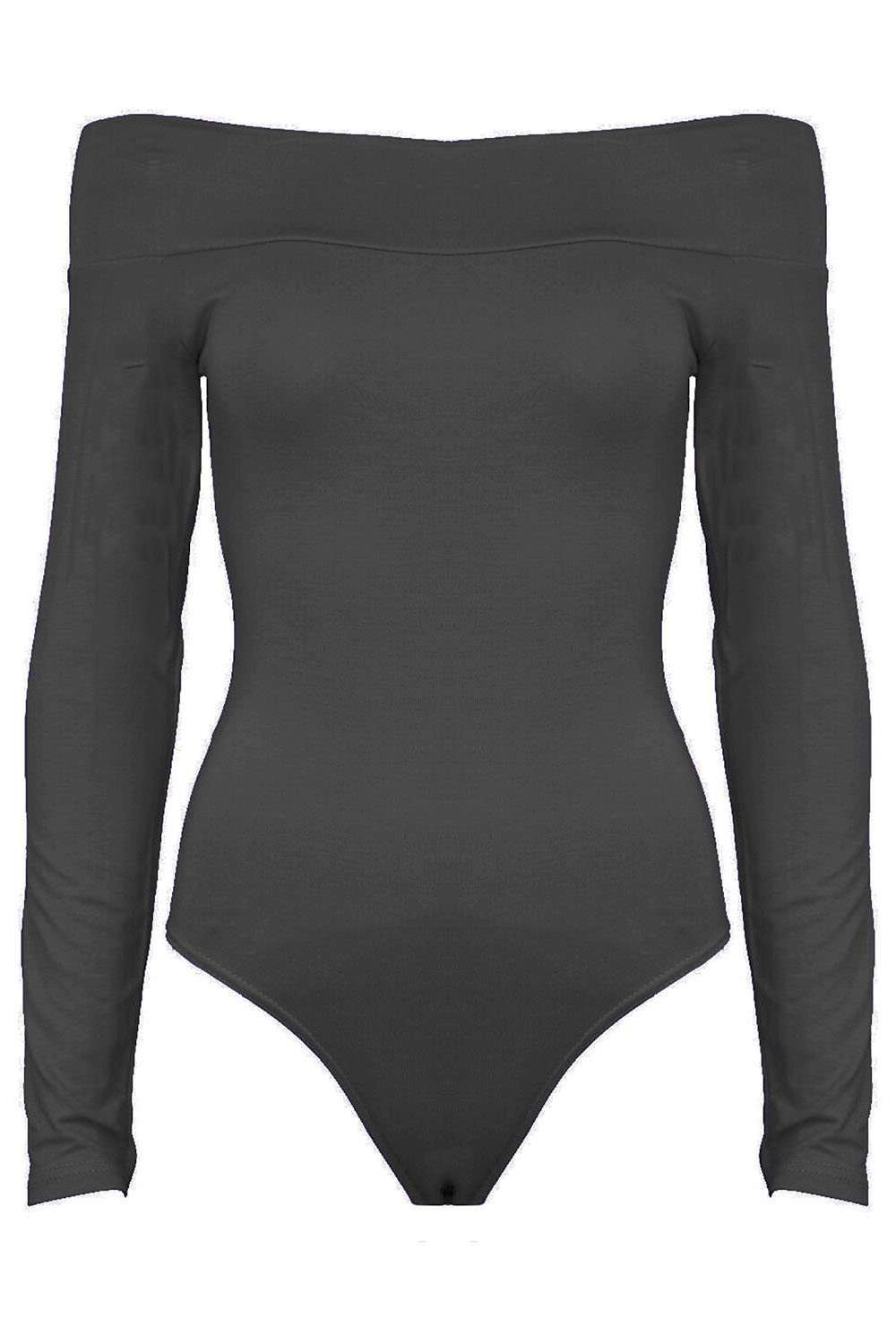 Ivy Off Shoulder Long Sleeve Jersey Bodysuit - bejealous-com
