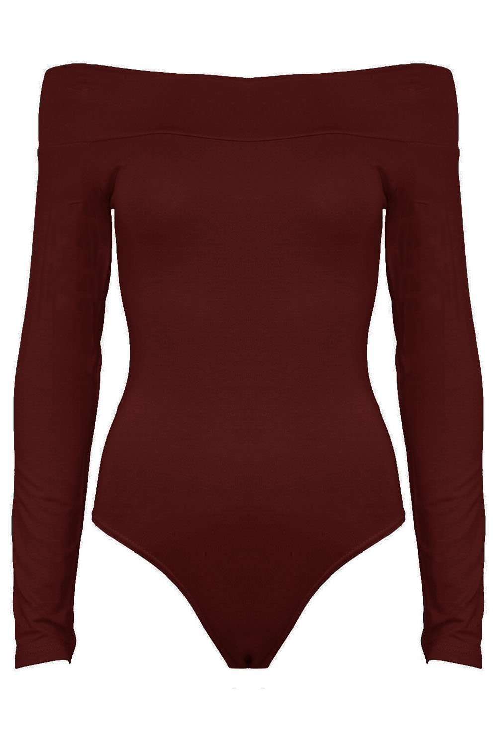 Ivy Off Shoulder Long Sleeve Jersey Bodysuit - bejealous-com