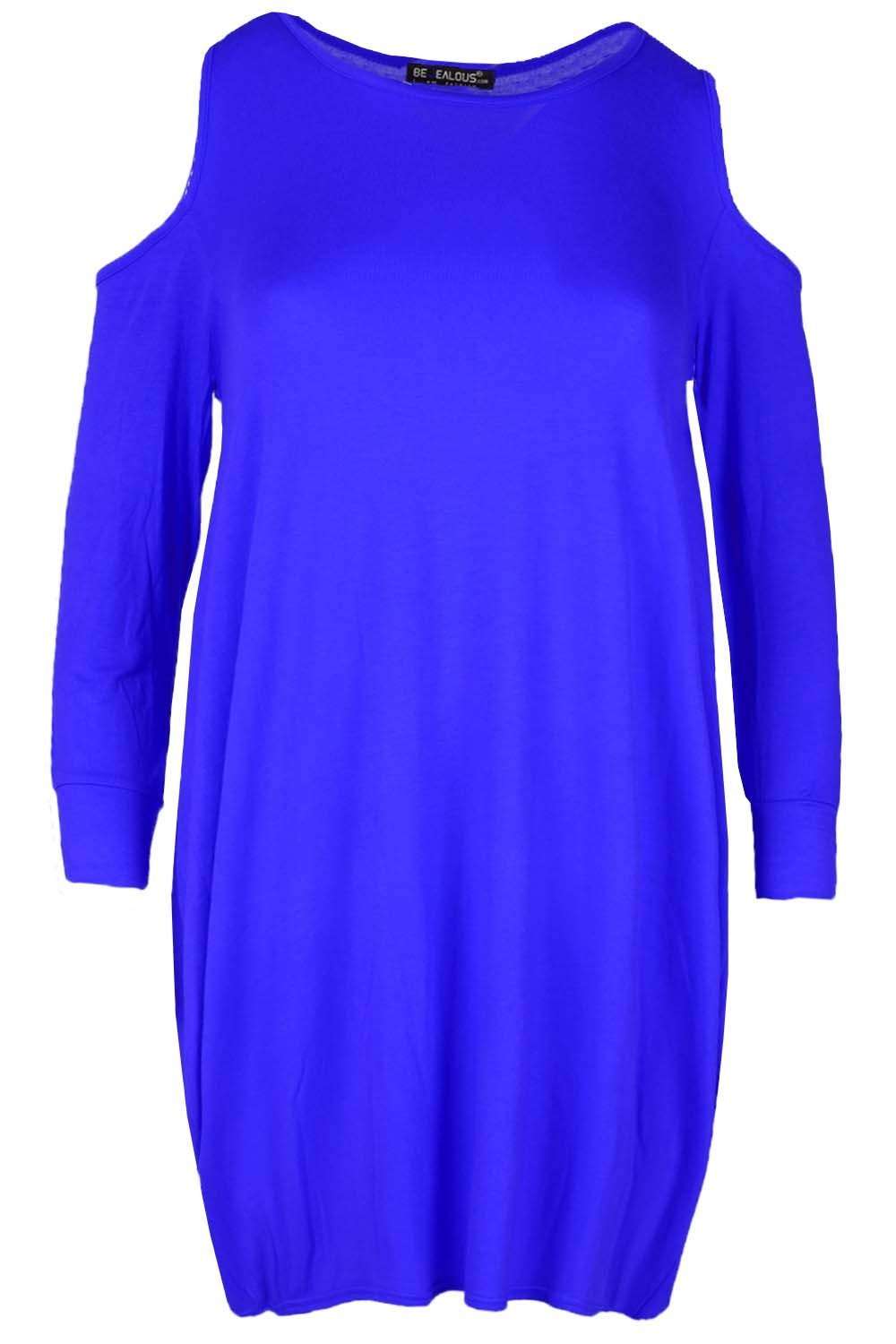 Jade Long Sleeve Cold Shoulder Oversize Top - bejealous-com