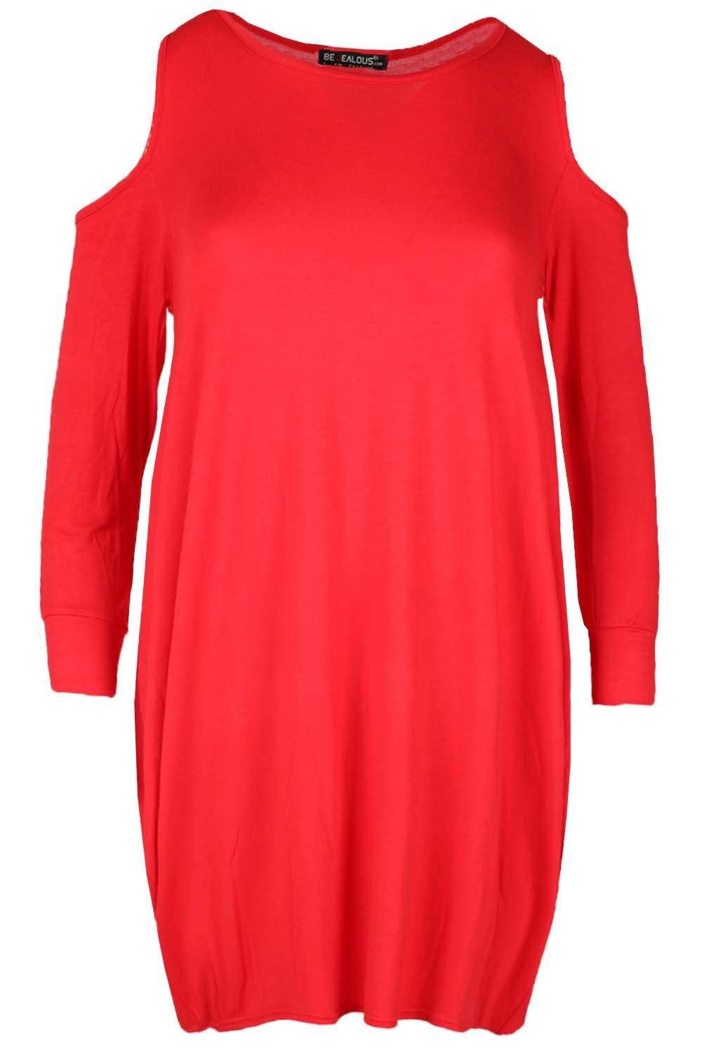 Jade Long Sleeve Cold Shoulder Oversize Top - bejealous-com