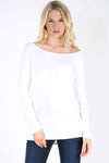 Jae Off Shoulder Long Sleeve Basic Top - bejealous-com