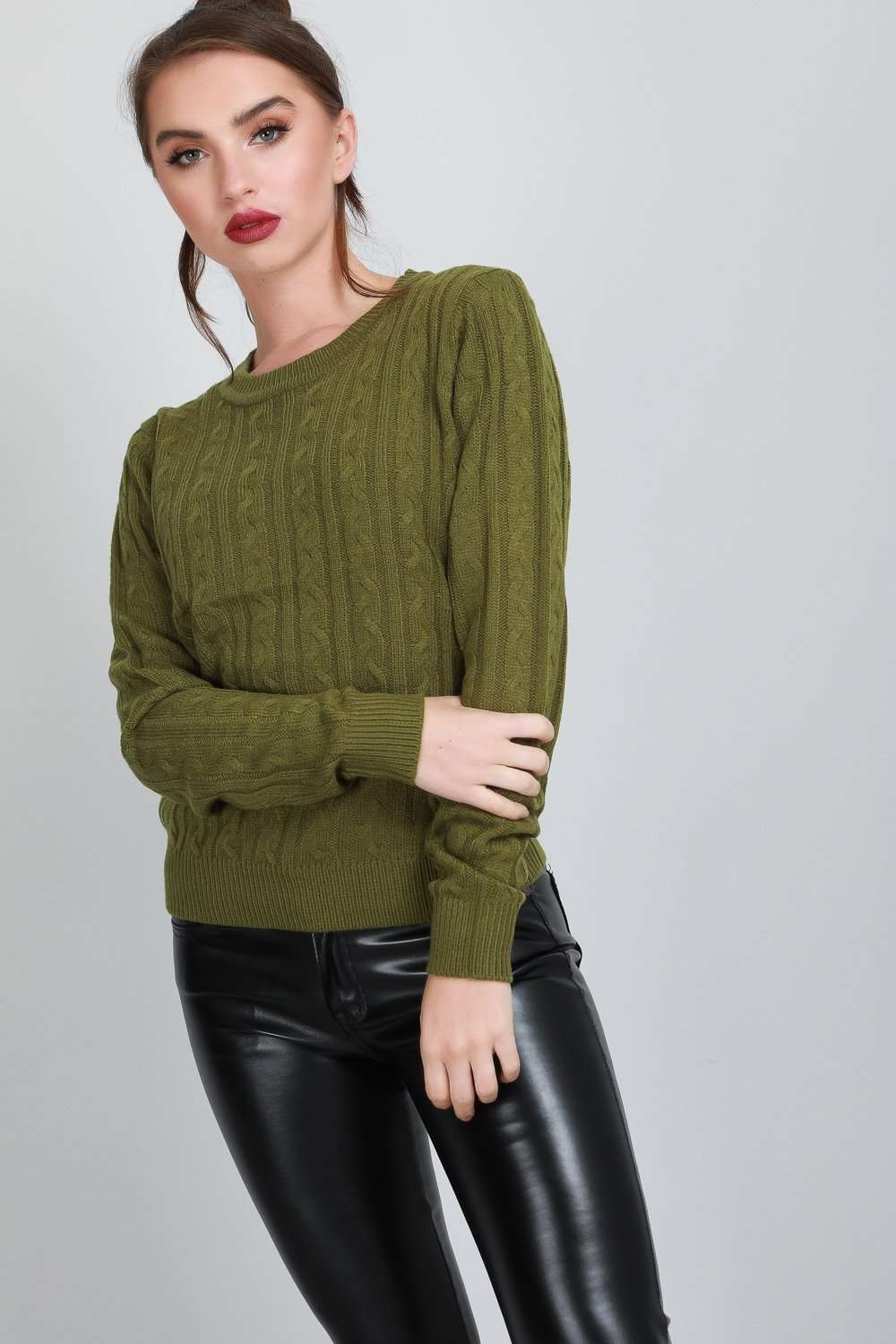 Jai Long Sleeve Cable Knitted Baggy Jumper - bejealous-com