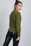 Jai Long Sleeve Cable Knitted Baggy Jumper - bejealous-com