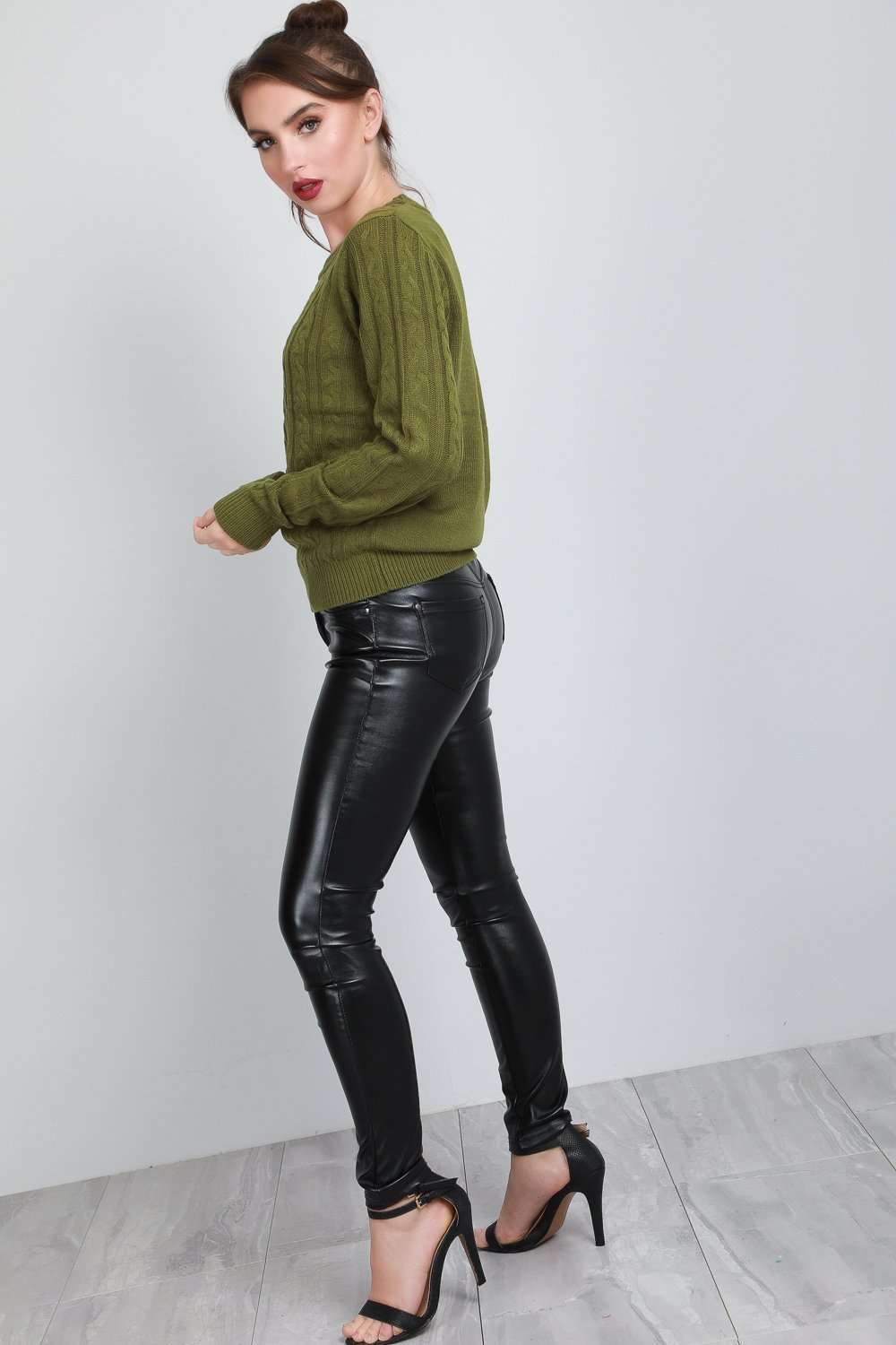 Jai Long Sleeve Cable Knitted Baggy Jumper - bejealous-com