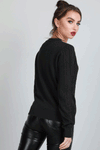 Jai Long Sleeve Cable Knitted Baggy Jumper - bejealous-com