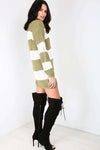 Jamelia Oversized Knitted Striped Jumper Dress - bejealous-com