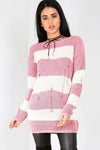Jamelia Oversized Knitted Striped Jumper Dress - bejealous-com