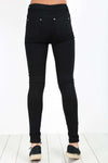 Janet Ripped Knee Studded Skinny Jeans - bejealous-com