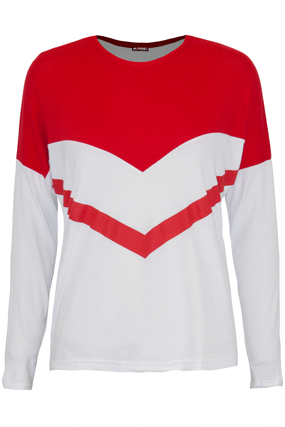 Jenelle Long Sleeve Paneled Baggy Tshirt - bejealous-com