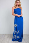 Jessi Floral Print Bandeau Maxi Dress - bejealous-com