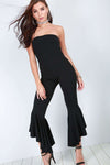 Jessica Bardot Frill Jumpsuit - bejealous-com