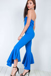 Jessica Bardot Frill Jumpsuit - bejealous-com