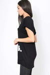 Jessica Slogan Print Baggy Tshirt - bejealous-com