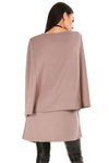 Jessie Long Line Cape Blazer Jacket - bejealous-com