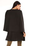 Jessie Long Line Cape Blazer Jacket - bejealous-com