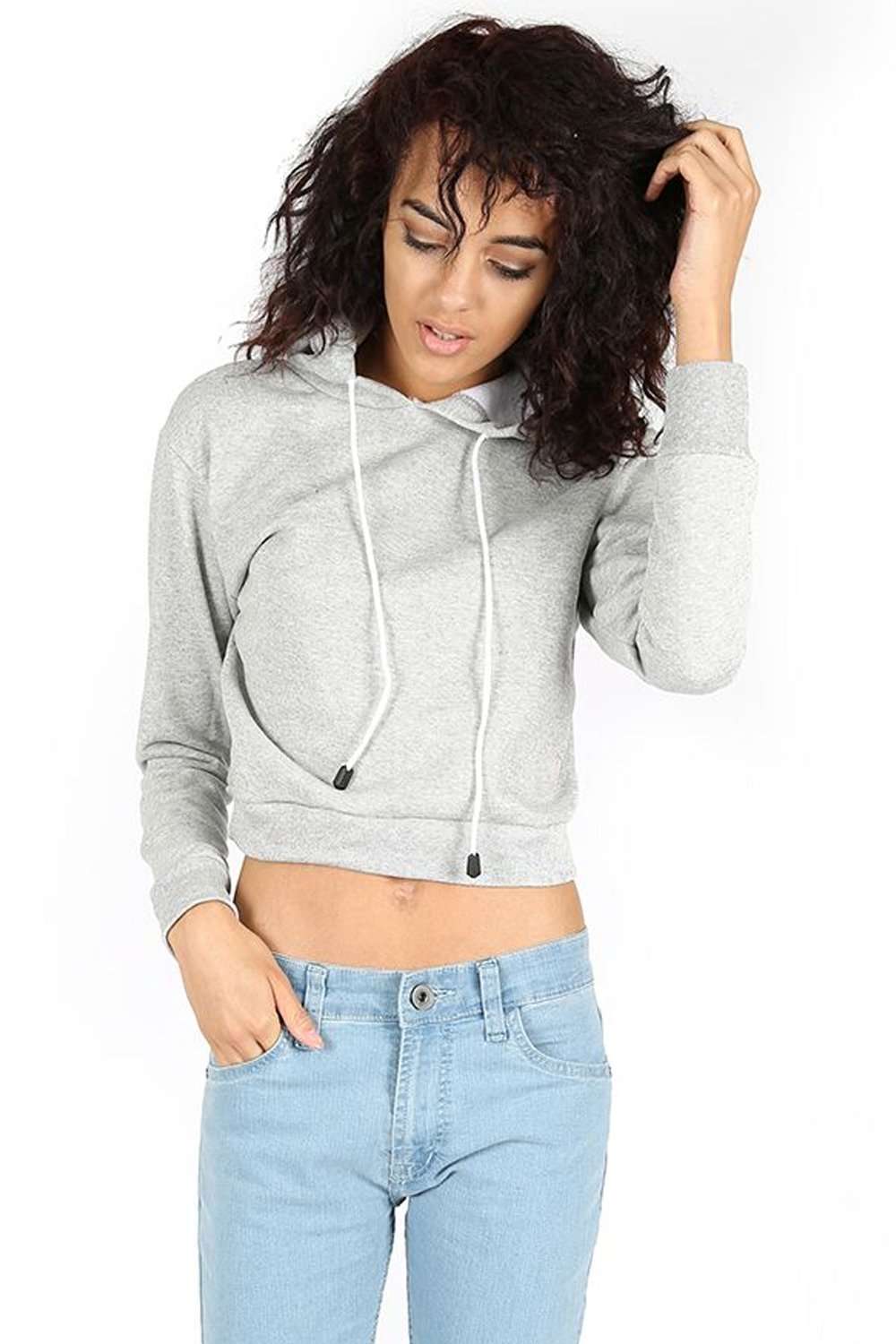 Julia Cropped Hooded Jumper - bejealous-com