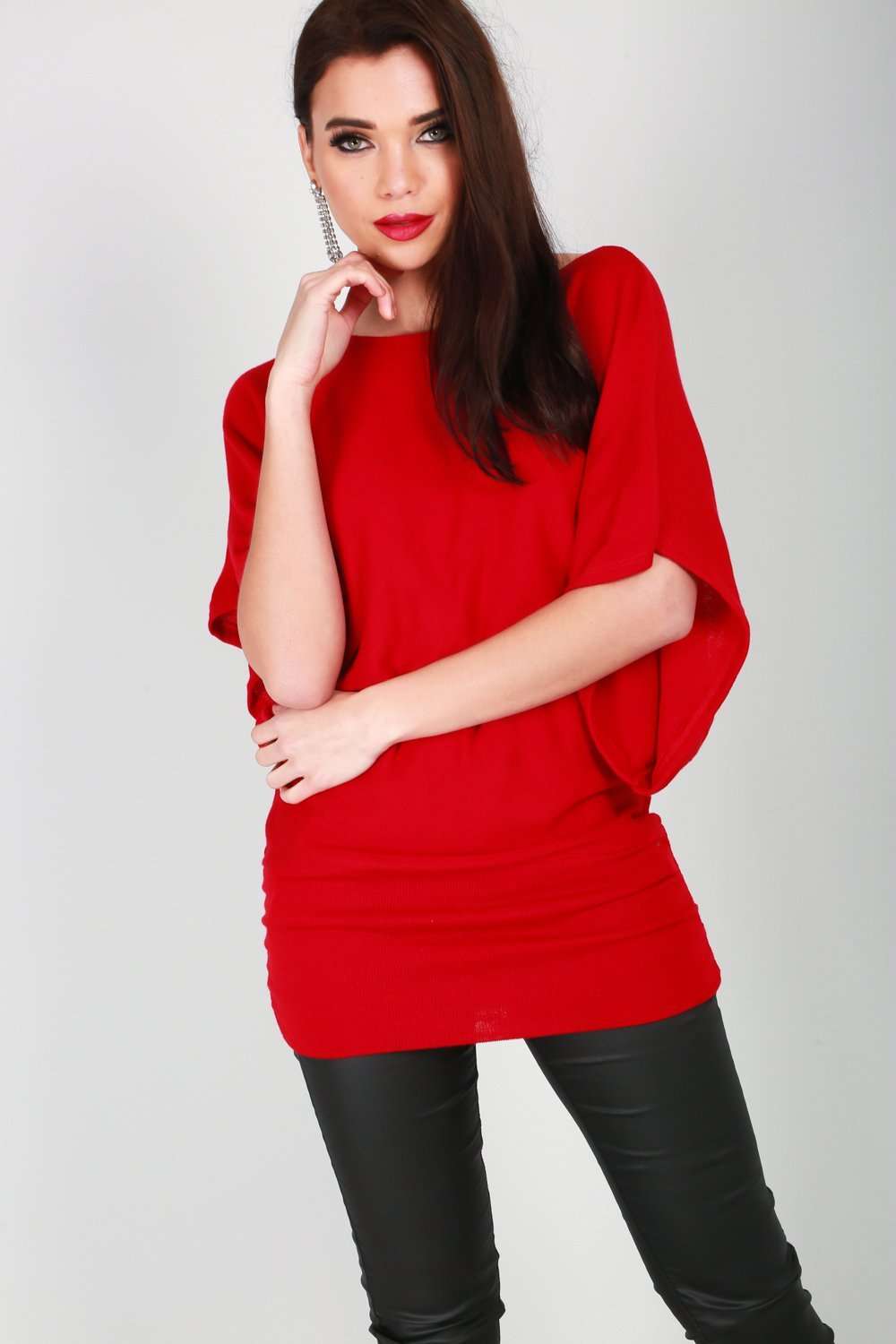Juliette Bat Wing Knitted Top - bejealous-com