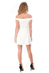 Juliette Off The Shoulder Mini Skater Dress - bejealous-com