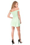 Juliette Off The Shoulder Mini Skater Dress - bejealous-com
