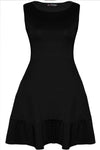 Justine Colour Block Mini Skater Dress - bejealous-com