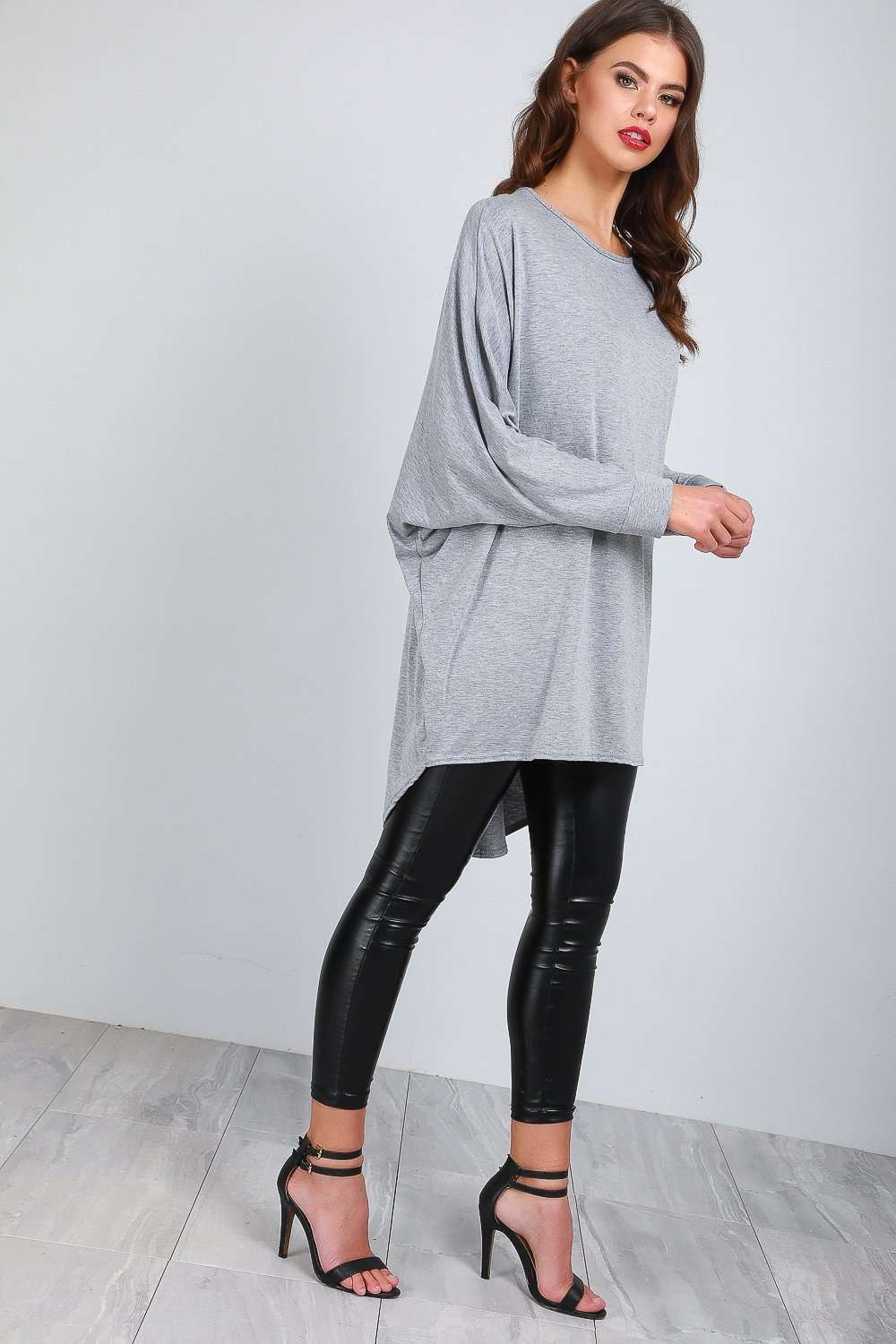 Long Sleeve Bat Wing Button Down Top - bejealous-com