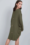 Kailie Button Embellished Long Sleeve Top - bejealous-com