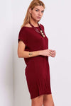 Kalis Off Shoulder Oversized Jersey Tshirt Dress - bejealous-com