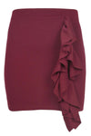 Kammie High Waisted Frilly Mini Skirt - bejealous-com