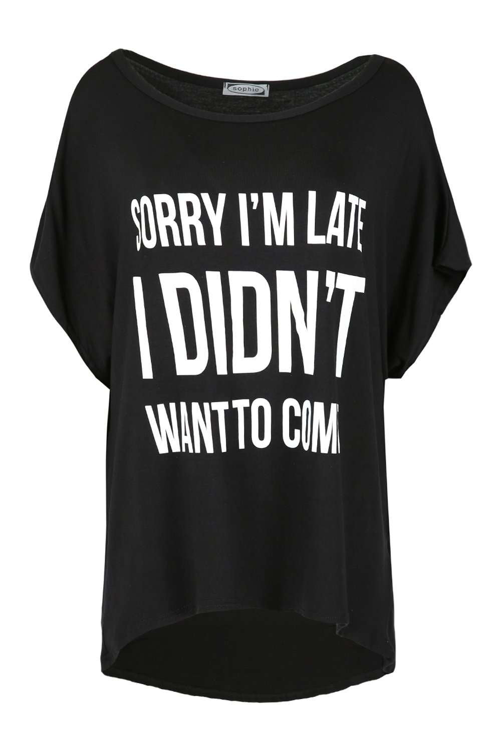 Kassie Roll Sleeve Slogan Print Tshirt - bejealous-com