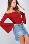 Katie Cold Shoulder Wide Sleeve Bodysuit - bejealous-com