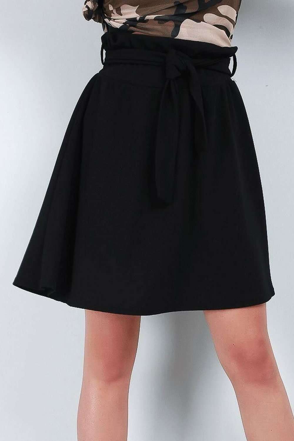 Katie High Waist Belted Skater Skirt - bejealous-com