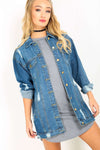 Keerah Embroidered Denim Jacket - bejealous-com