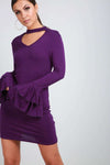 Keira Frill Sleeve Dress - bejealous-com