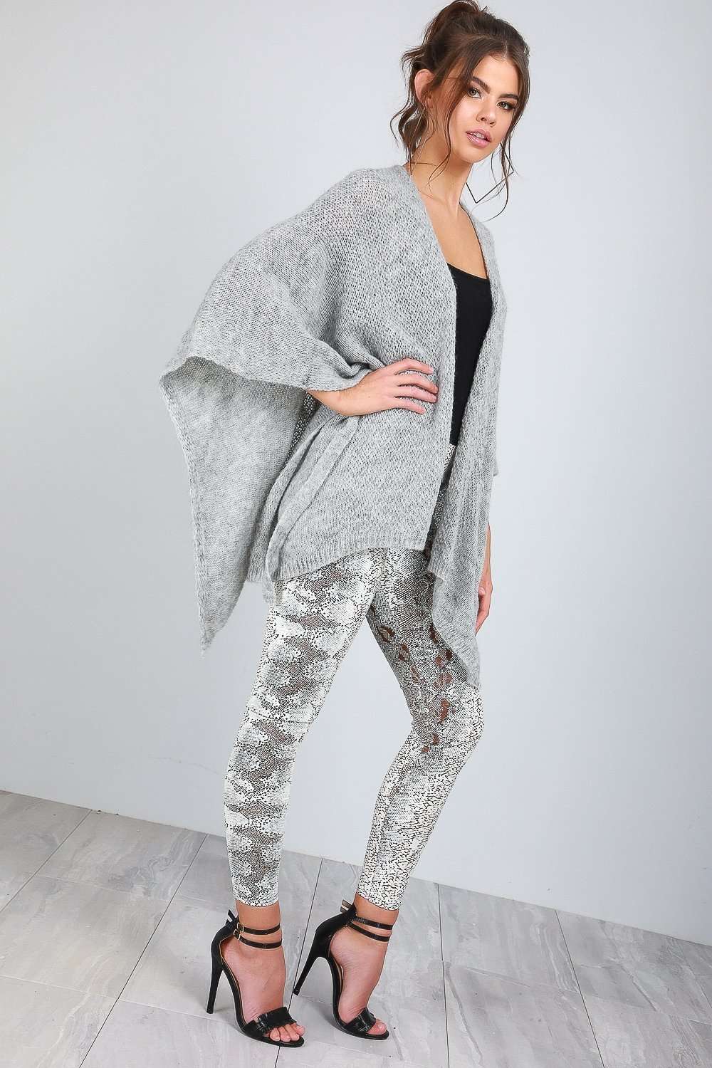 Kelsi Draped Waterfall Belted Cardigan Shawl - bejealous-com