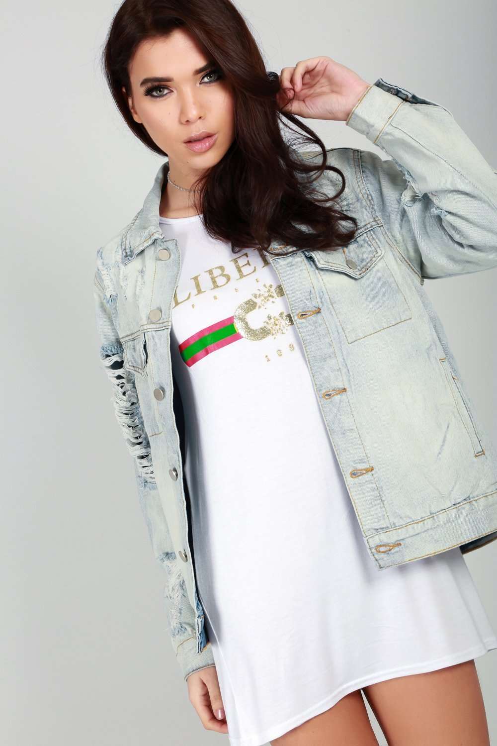Kelsi Slogan T-Shirt Dress - bejealous-com