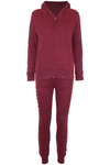 Kerry Side Stripe Fleece Line Lounge Wear Set - bejealous-com