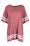 Khalid Striped Oversized Jersey Tshirt - bejealous-com