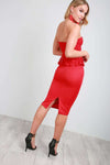 Kia V Bar Bardot Lace Bodycon Dress - bejealous-com